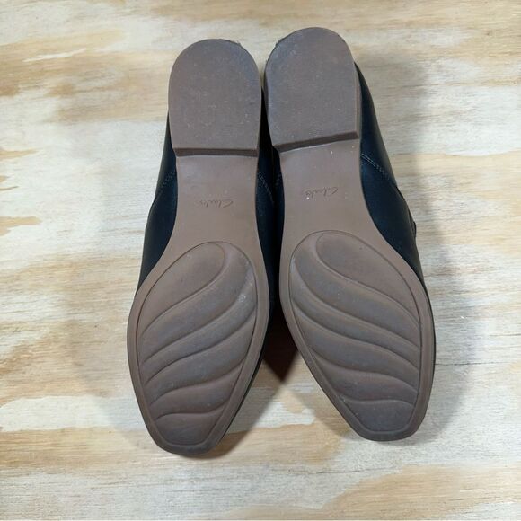 Clarks Collection Juliet Black Leather Shoes Women’s Size 8,5 - Picture 5 of 6